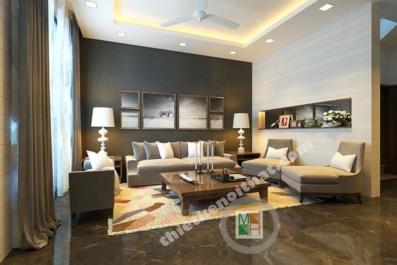 Thiết kế nội thất gỗ tự nhiên cho phòng khách hiện đại sang trọng Gợi ý các mẫu trang trí phòng khách cao cấp sang trọng