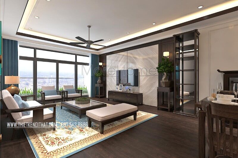 Thiết kế nội thất phòng khách với chất liệu và màu sắc thì của đồ gỗ đã mang lại cho gia chủ không gian sống thật thân thiện, ấm áp và không kém phần sang trọng. Các ý tưởng trang trí phòng khách độc đáo