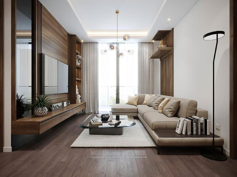Thiết kế nội thất phòng khách tại Lạc Hồng Lotus Hà Nội Tư vấn chọn lựa mẫu thiết kế phòng khách độc đáo