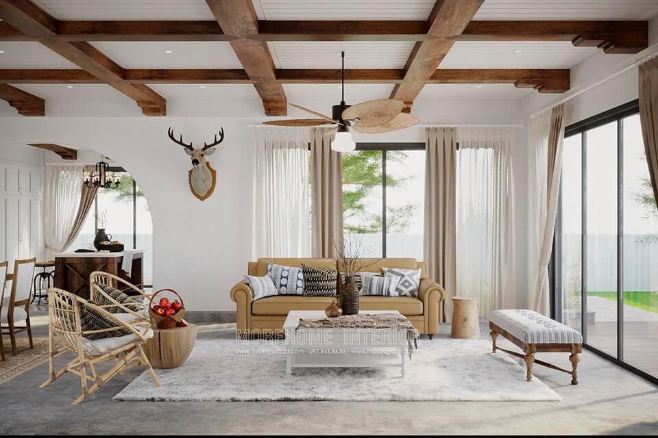 Hô biến không gian nội thất phòng khách biệt thự với bộ bàn ghế sofa bọc da, bọc vải cao cấp này Xem ngay các mẫu thiết kế phòng khách tiện nghi