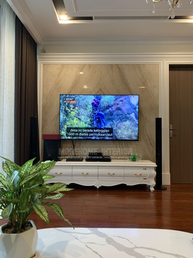 Trang trí nội thất phòng khách chung cư Vinhomes Nguyễn Chí Thanh Say đắm với các mẫu thiết kế phòng khách đẹp