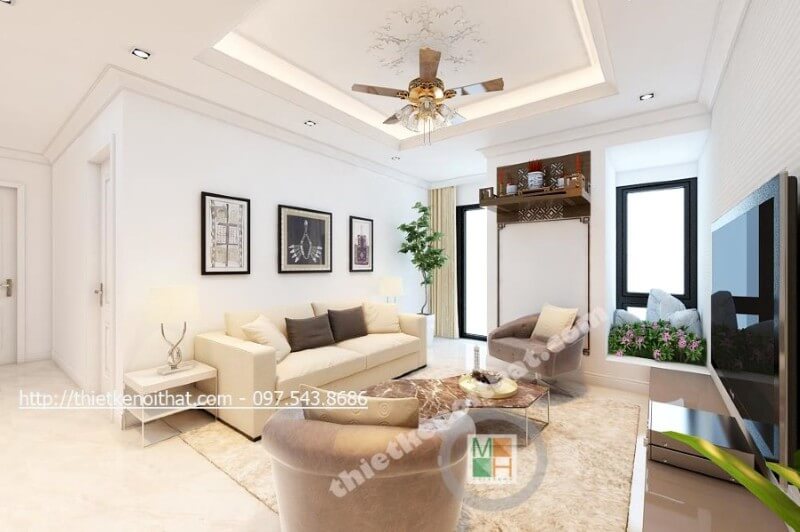 Trang trí nội thất phòng khách hiện đại, đơn giản nhưng vẫn đảm bảo công năng sử dụng của gia chủ Xem ngay bộ sưu tập các mẫu bố trí phòng khách đẹp mê ly