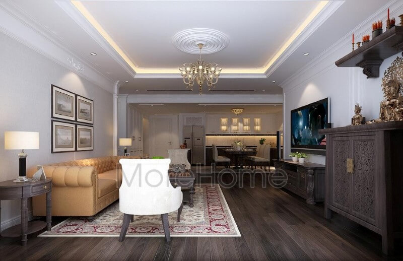 Nội thất phòng khách chung cư ấn tượng và nổi bật hơn với những món đồ nội thất gỗ tự nhiên Chọn lựa các mẫu bố trí phòng khách đẹp tuyệt vời nhất