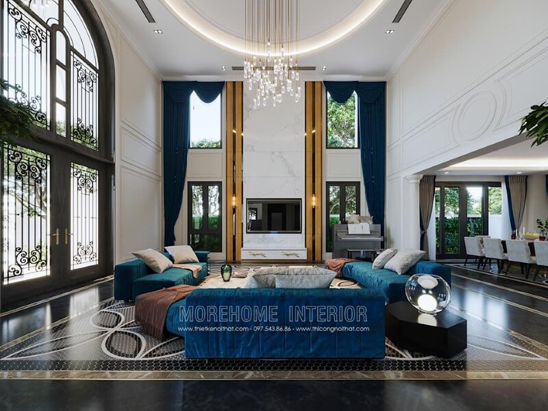 Mẫu thiết kế nội thất phòng khách biệt thự Hải Phòng đẹp Chọn lựa các mẫu bố trí phòng khách đẹp tuyệt vời nhất