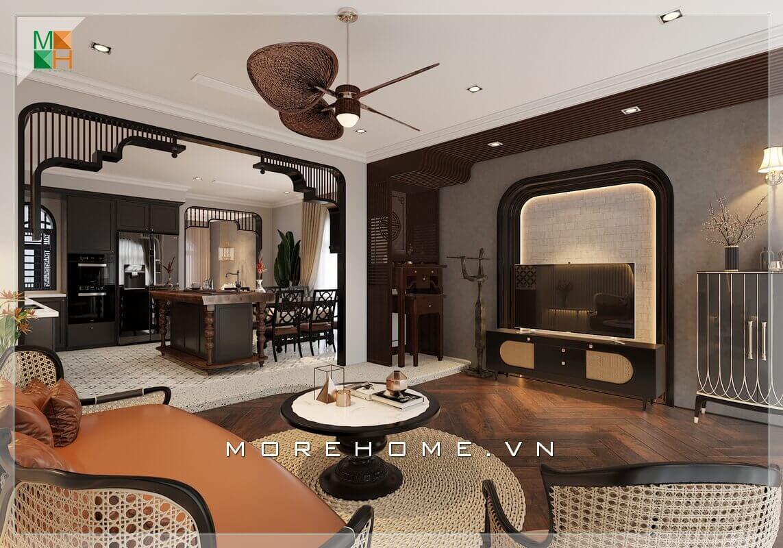 15+ Mẫu Thiết Kế Phòng Khách Đẹp Tại Hà Nội - MOREHOME