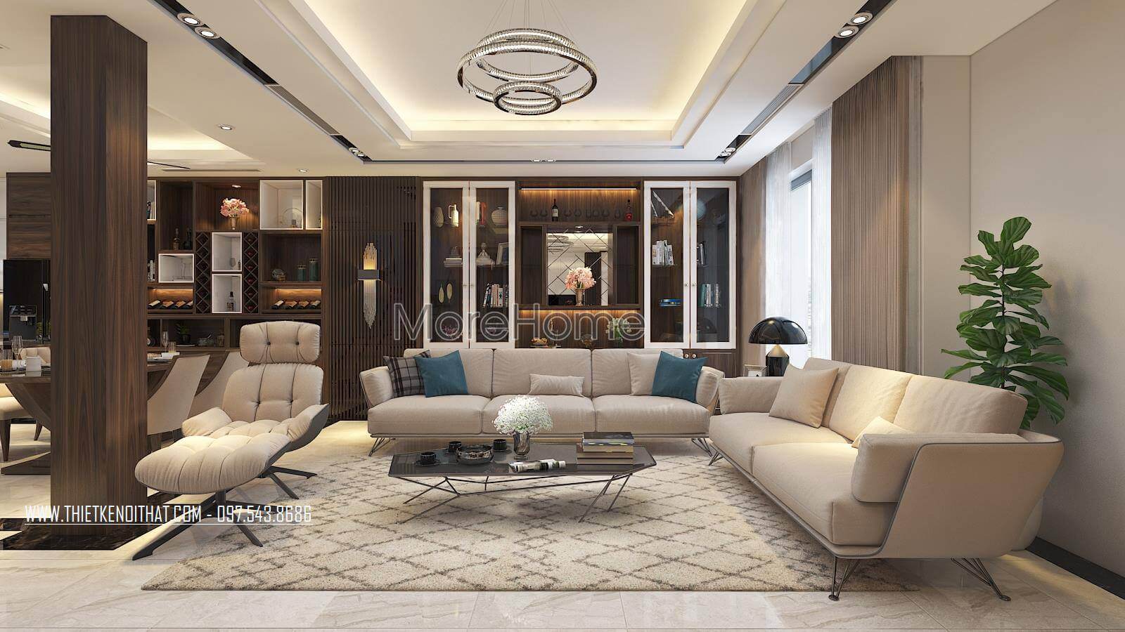 Thiết kế phòng khách tại Hà Nội